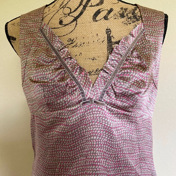 Ted Baker Silk Tank Shell Shirt Top Blouse Size 4 - Picture 1 of 8